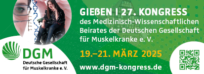 27. Kongress des Medizinisch-Wissenschaftlichen Beirates der Deutschen Gesellschaft für Muskelkranke (DGM) e. V.