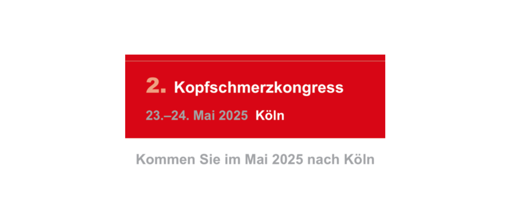 2. Kopfschmerzkongress 2025