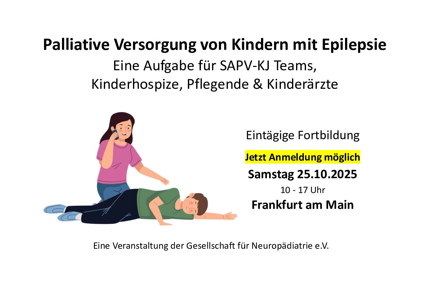 Fortbildung Palliative Versorgung von Kindern mit Epilepsie