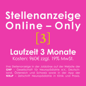 Jobinserat Online-Only, 3 Monate