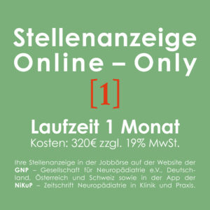 Jobinserat Online-Only, 1 Monat